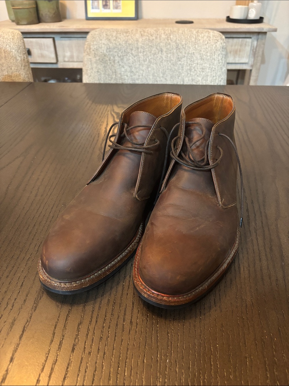 Beckett Simonon Brown Leather Chukka Boots